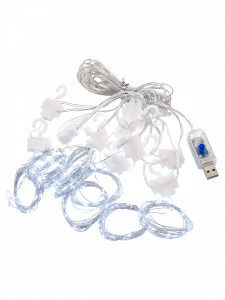 Гирлянда штора 3*3м USB Огонёк OG-LDG22 Белая
